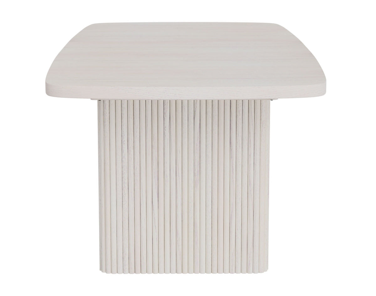 Serenity White Wash Rectangle Dining Table - MJM Furniture