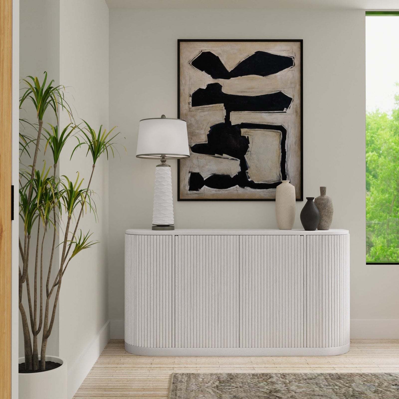 Serenity White Wash Sideboard - MJM Furniture