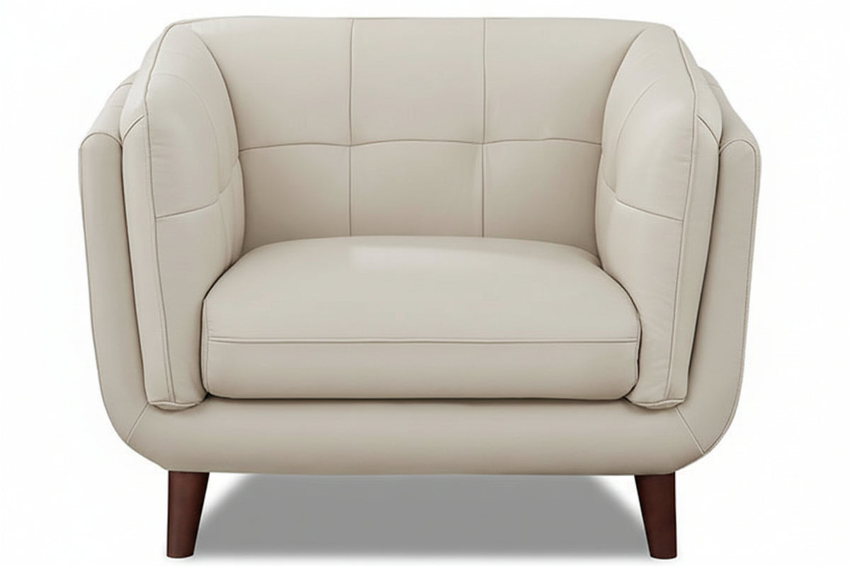 Seymour 42" Vanilla Fabric Chair - MJM Furniture