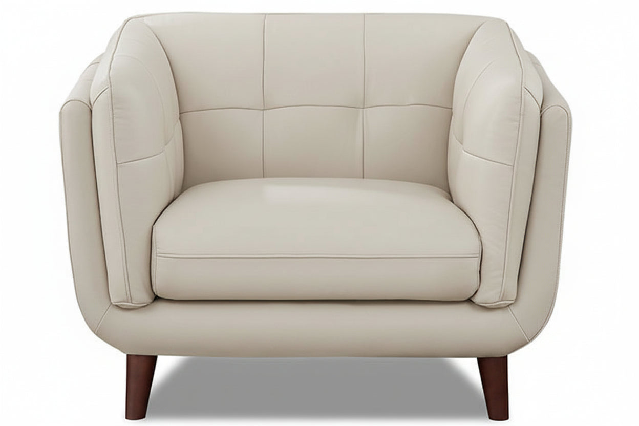 Seymour 42" Vanilla Fabric Chair - MJM Furniture