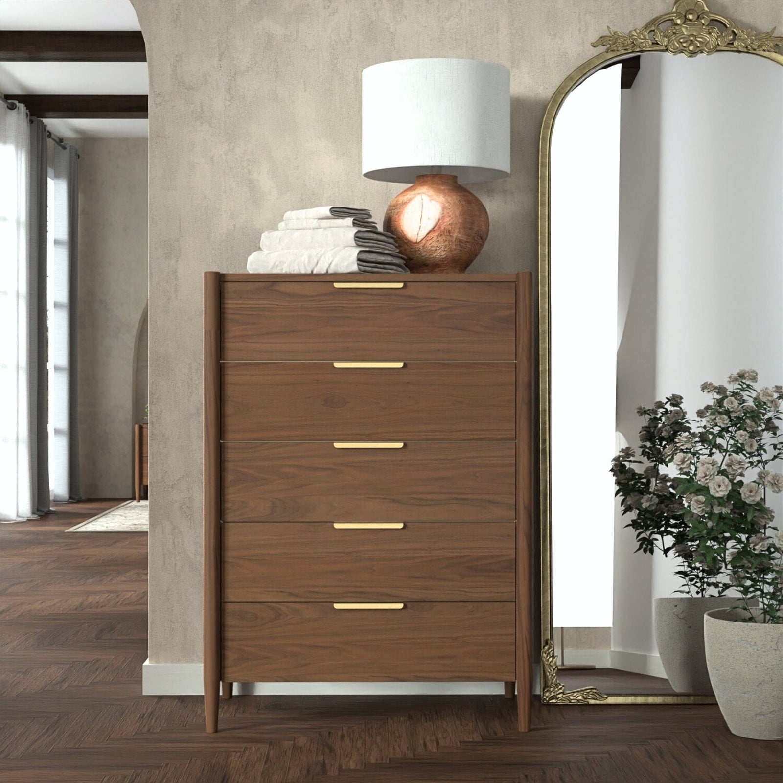 Reese Walnut 36" Chest Chests ALF