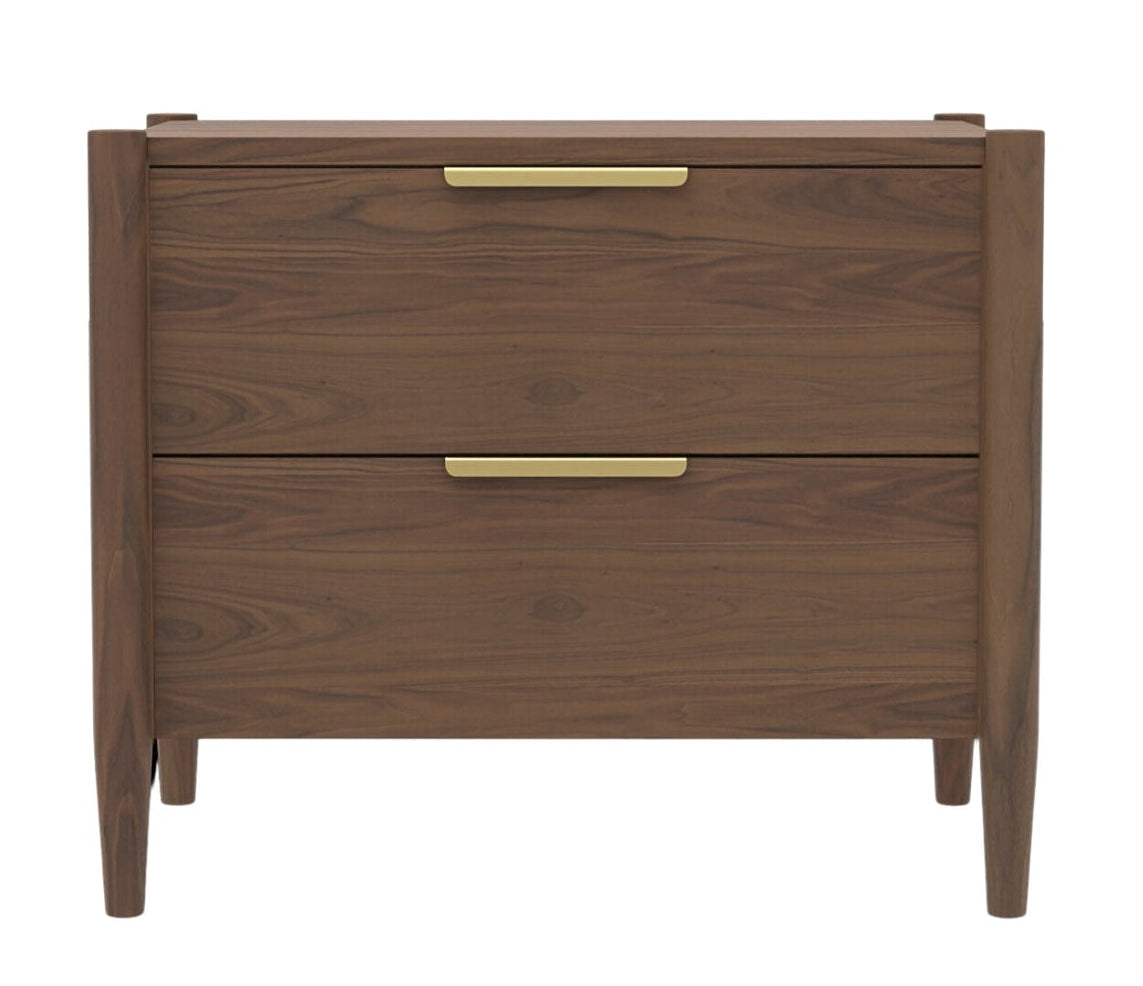 Reese Walnut Nightstand - MJM Furniture