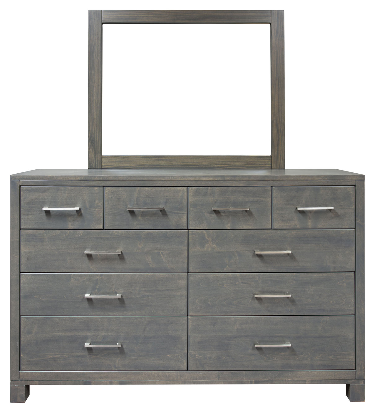 Tahoe Maple 10 Drawer Dresser &amp; Mirror - MJM Furniture