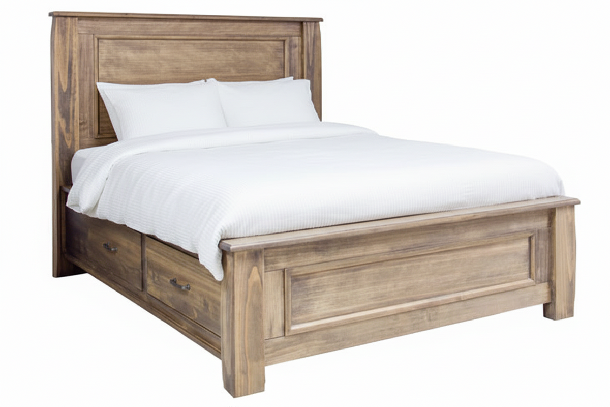 Aspen Rustic Pine Storage Bed - MJM Furniture