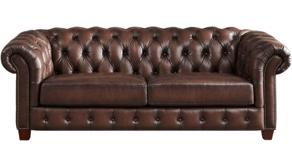 Versailles Leather Loveseat - MJM Furniture