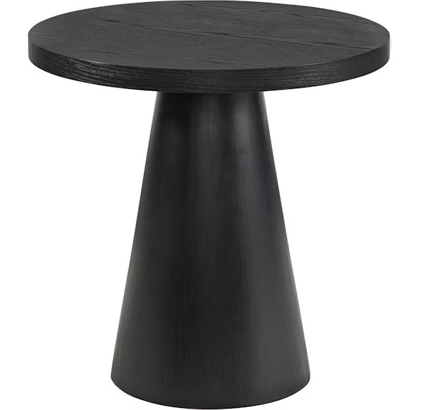 Vienna Black Round End Table - MJM Furniture