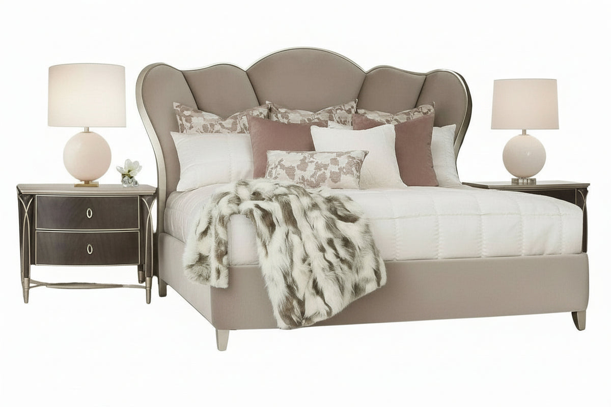 Villa Cherie Hazelnut 3 Piece King Bedroom Set - MJM Furniture