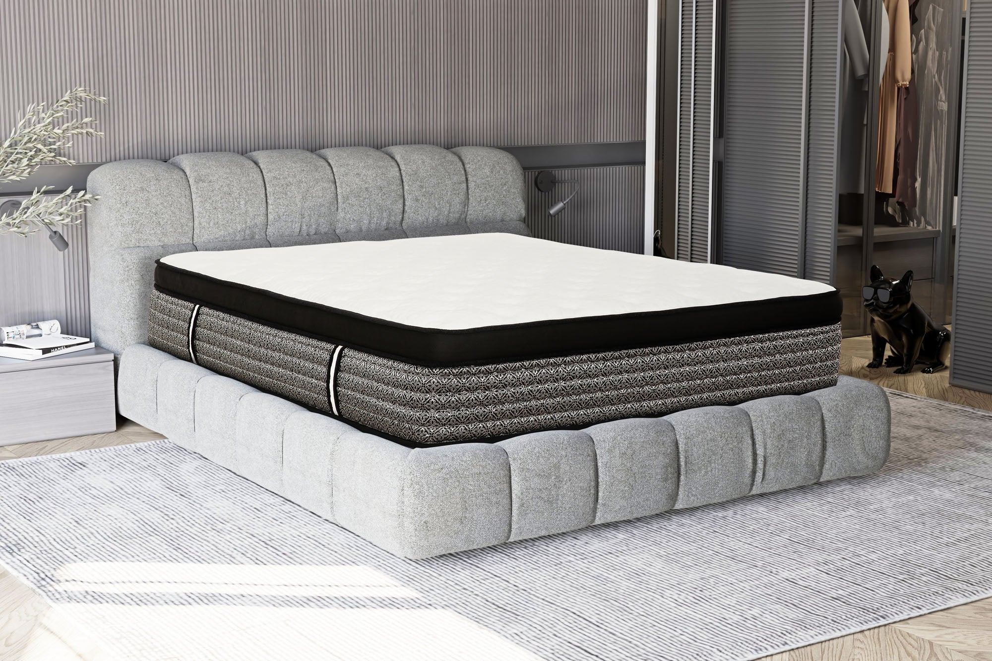 Zen 16" Euro Top Pocket Coil Mattress - MJM Furniture