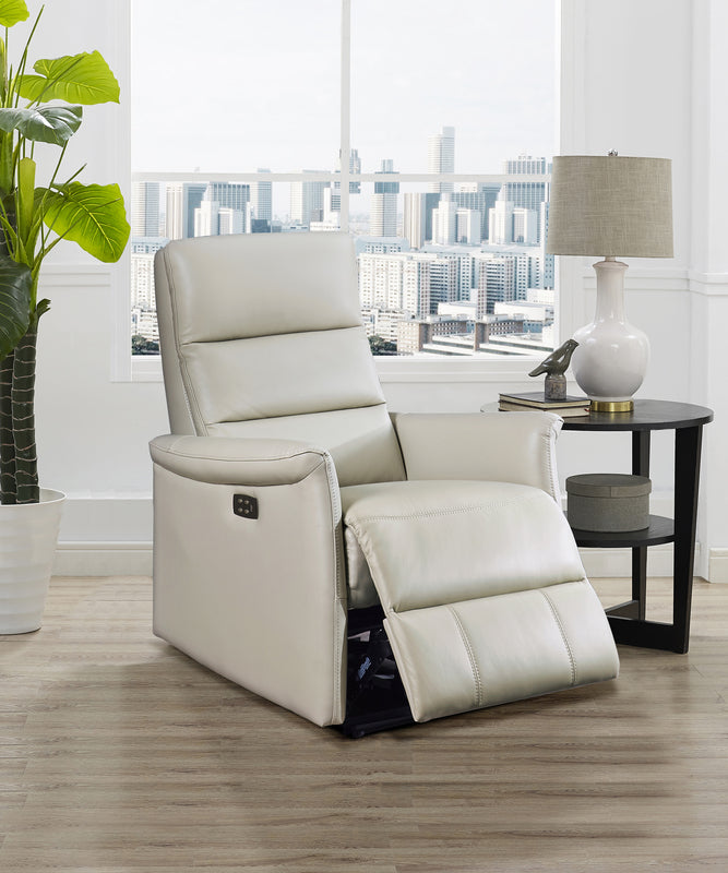 Dante Ice Leather Power Reclining Chair - MJM Furniture