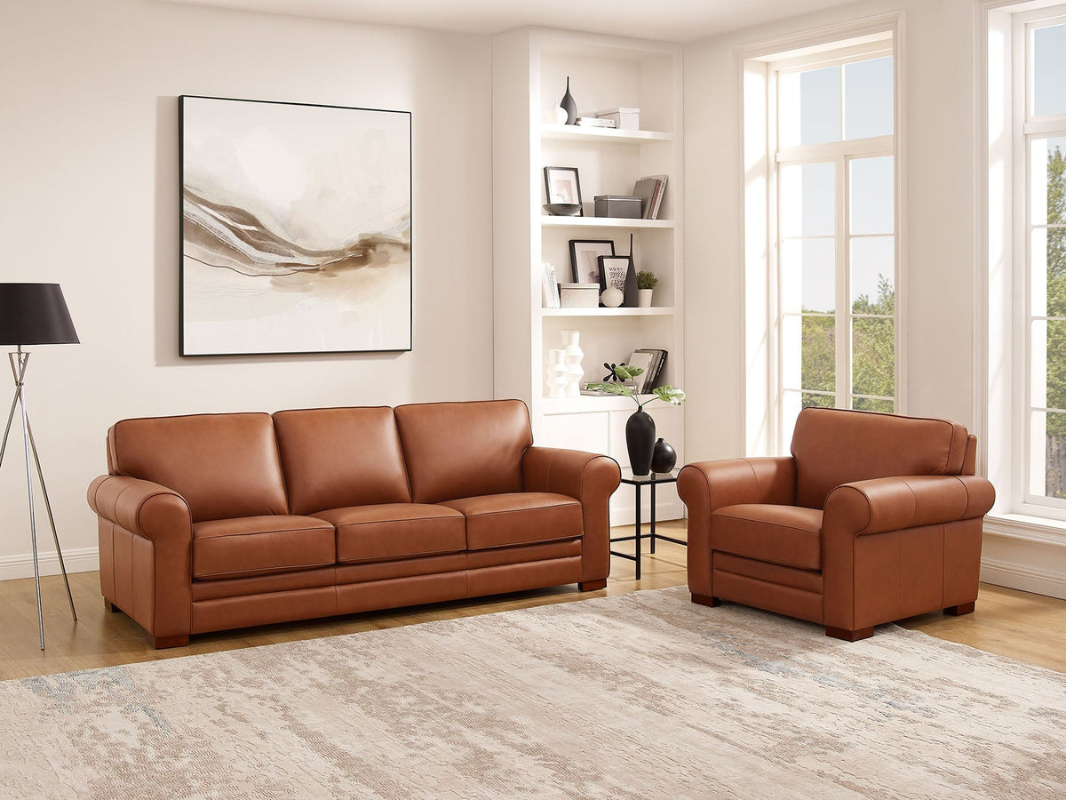 Brookfield Leather Sofa Collection - MJM Furniture