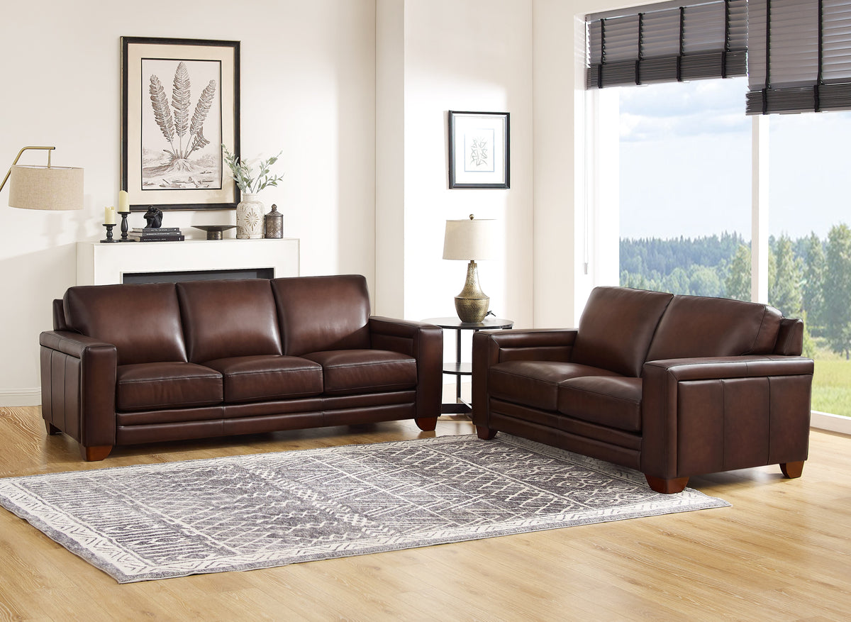 Alice Leather Loveseat - MJM Furniture