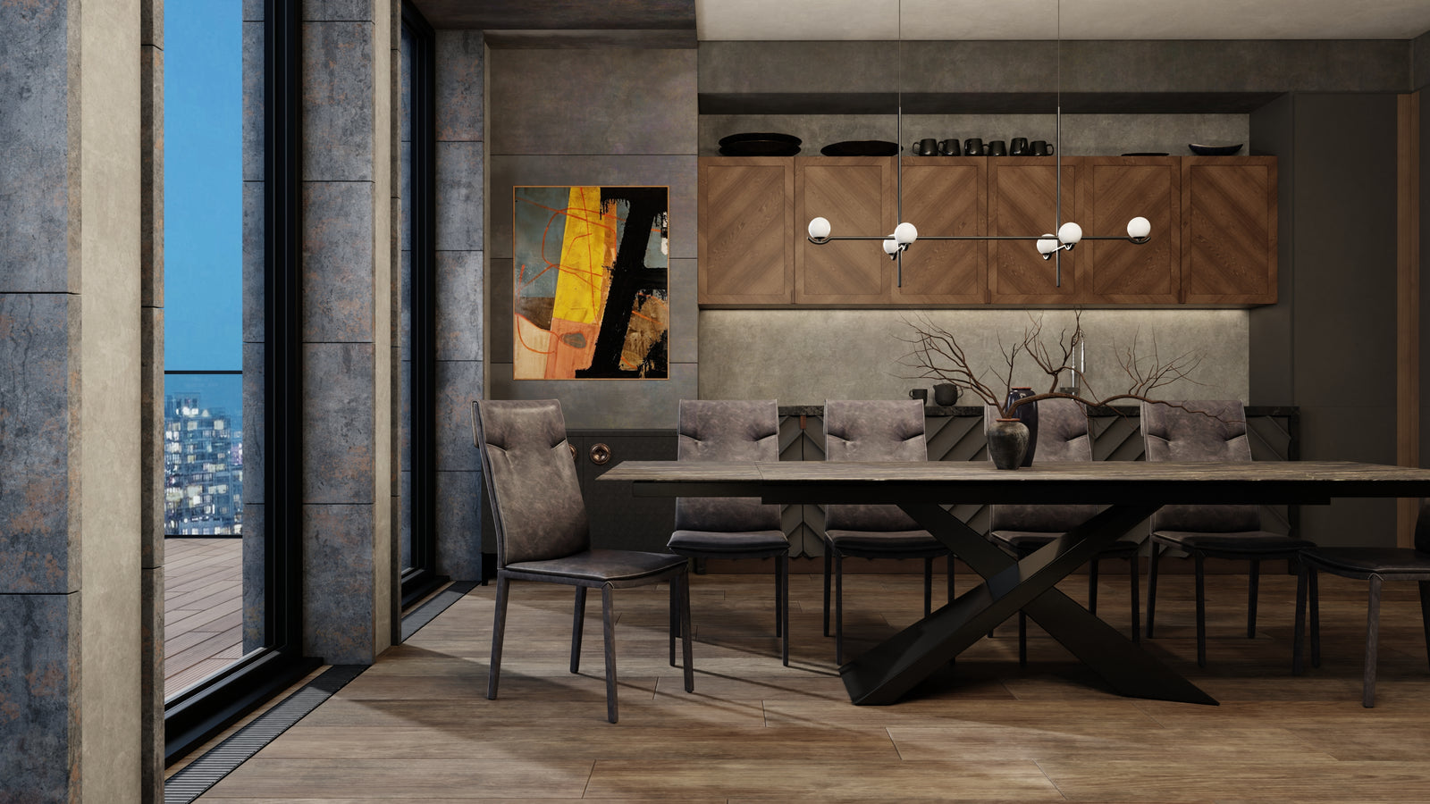 Century Ceramic Extendable Dining Table - MJM Furniture