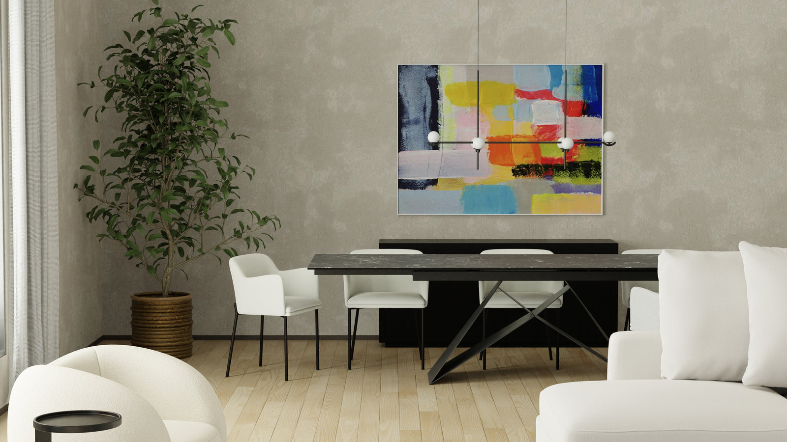 The W Ceramic Extendable Dining Table - MJM Furniture