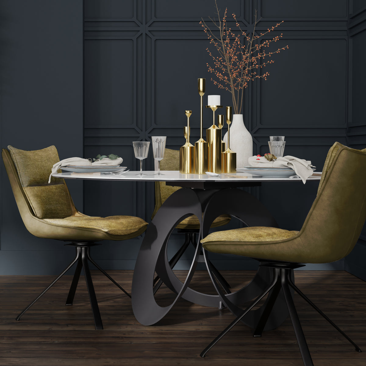 Optic Ceramic Dining Table - MJM Furniture