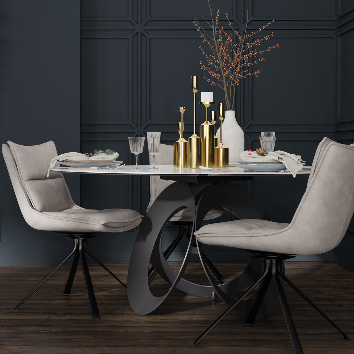 Optic Ceramic Dining Table - MJM Furniture