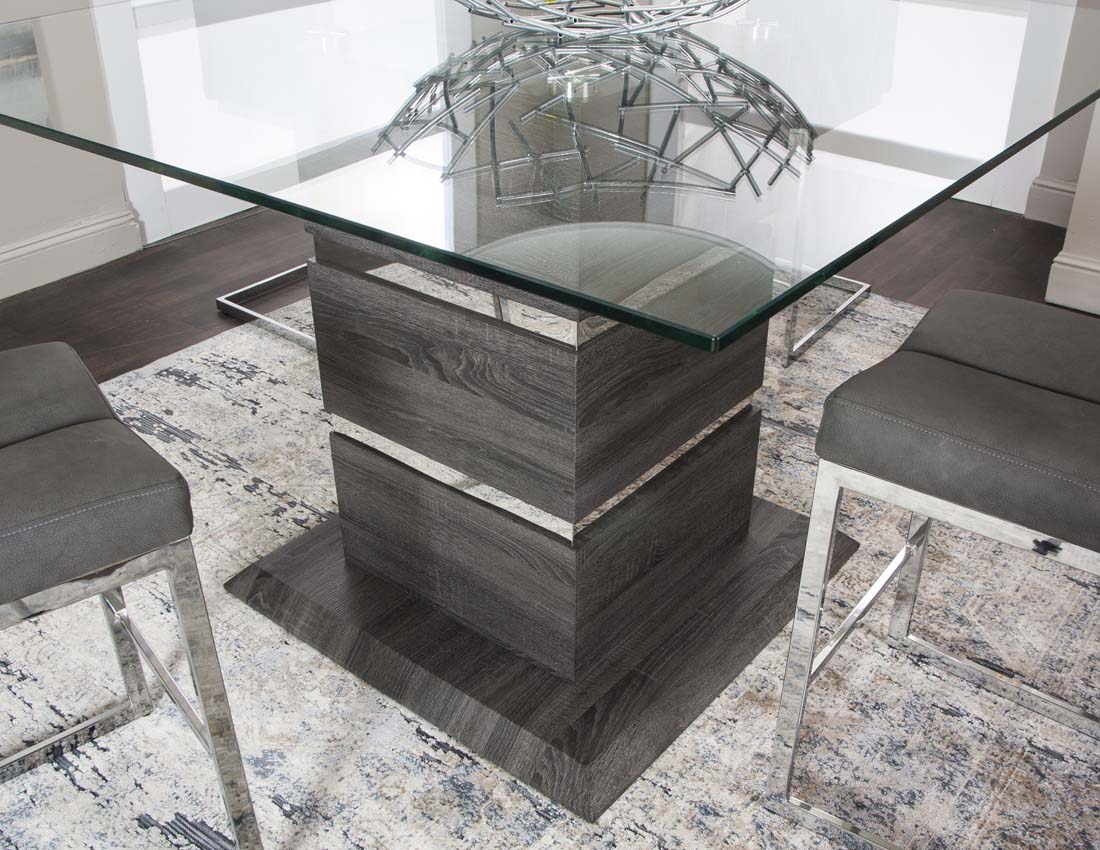 Alpha Charcoal Counter Height Dining Table - MJM Furniture