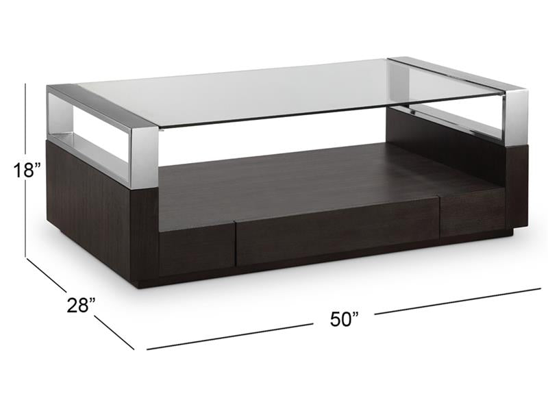 Revere Coffee Table w/Casters - MJM Furniture