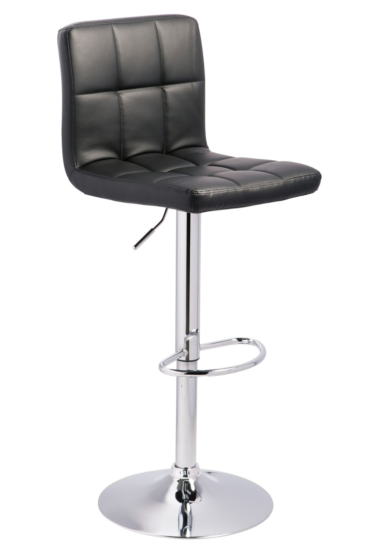 Bellatier Black Adjustable Swivel Barstool - MJM Furniture