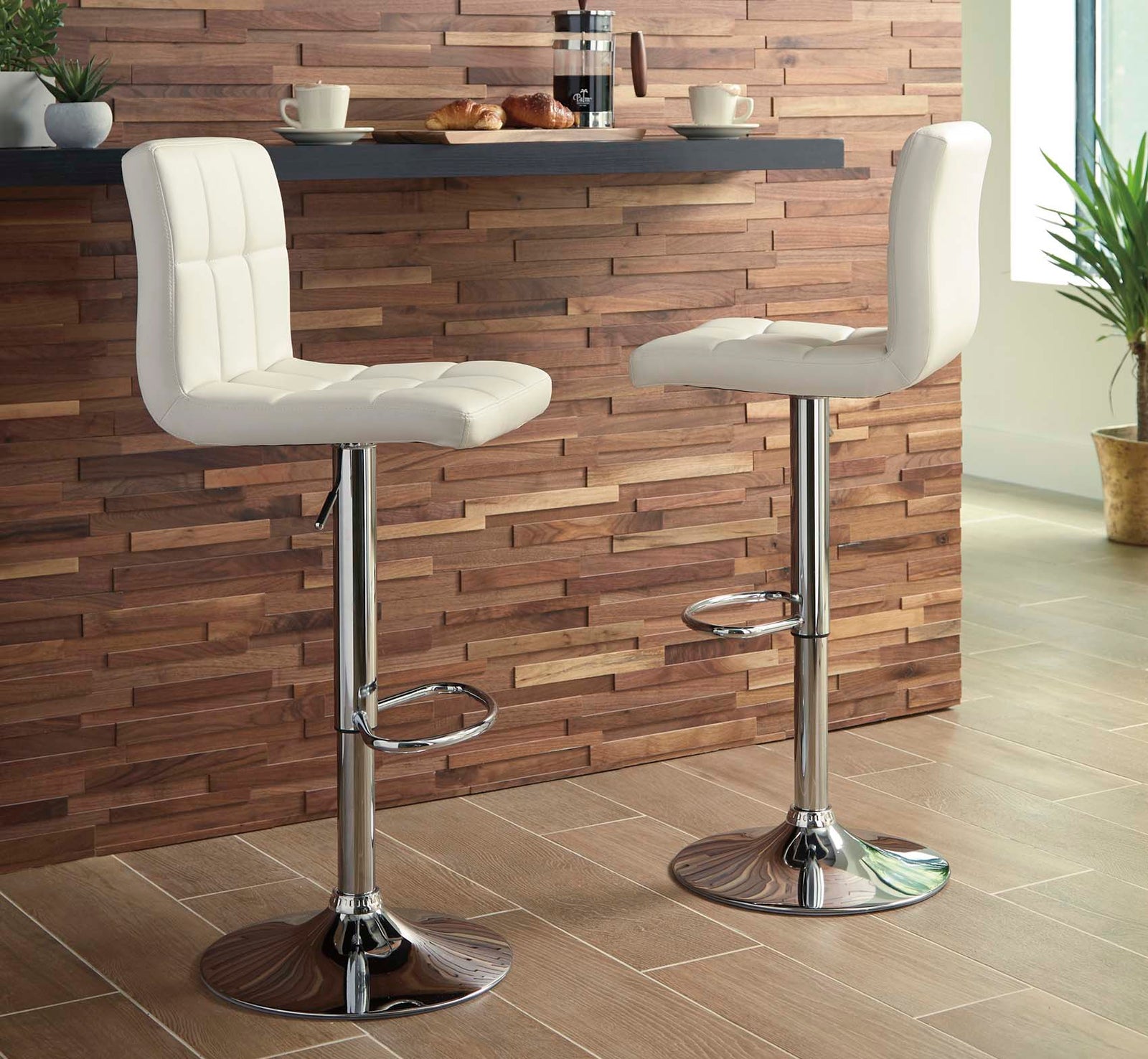 Bellatier Bone Adjustable Swivel Barstool - MJM Furniture