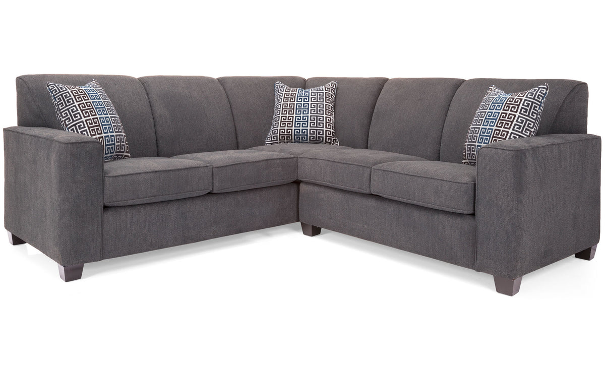Deco Charcoal 2 Piece Sectional - MJM Furniture