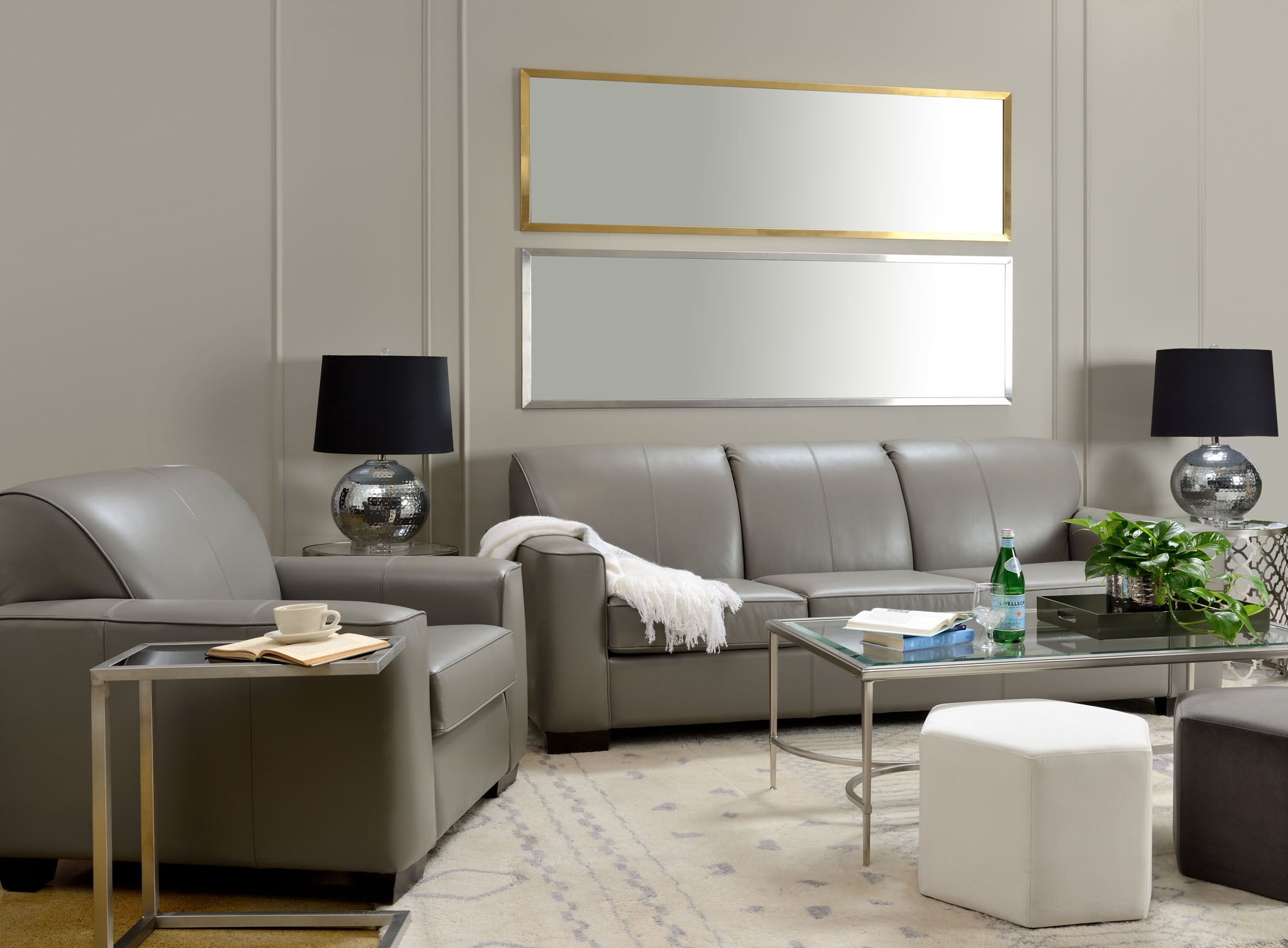 Lotus Leather Sofa - MJM Furniture