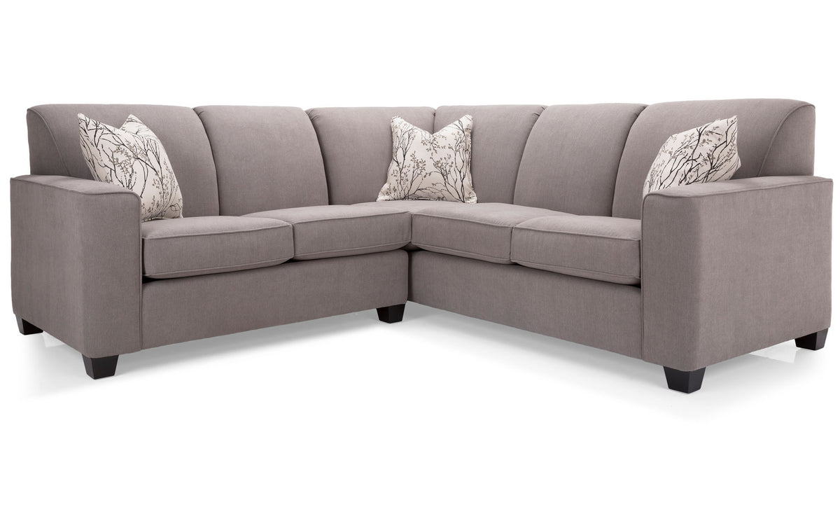 Deco Taupe 2 Piece Sectional - MJM Furniture