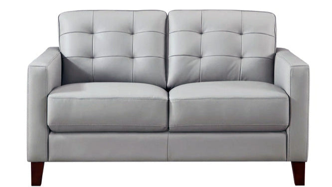 George Silver Fabric Loveseat - MJM Furniture