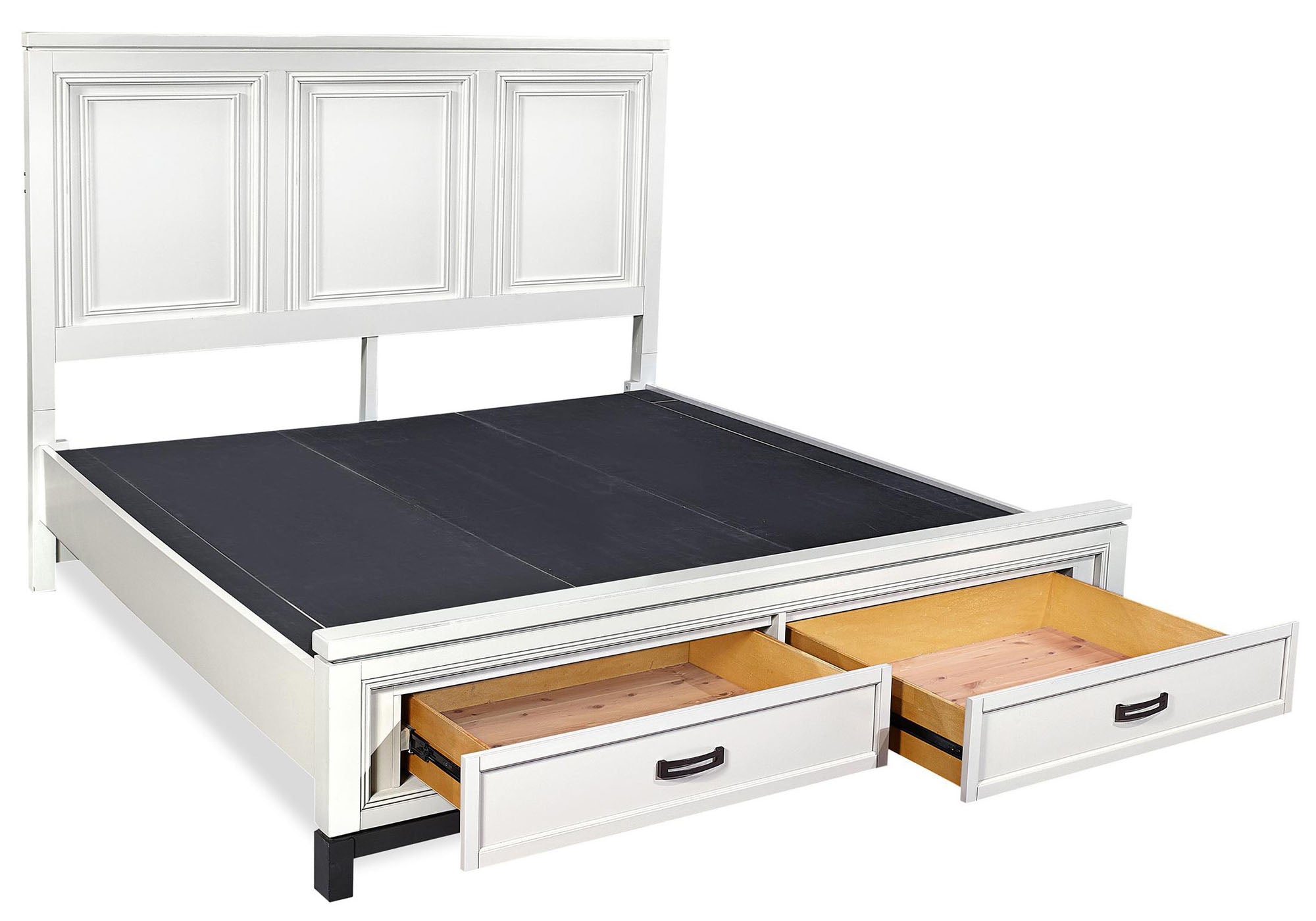 Hyde White Storage Bed - MJM Furniture