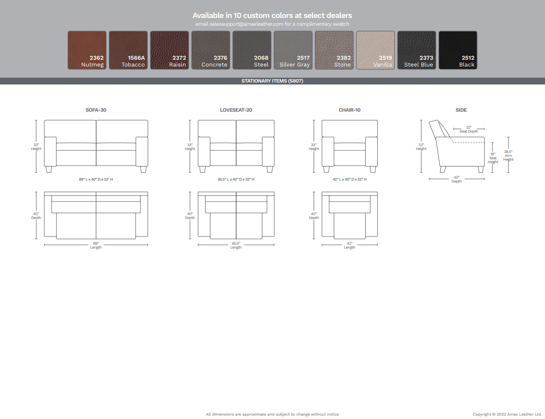 Lyon Leather Sofa Collection - MJM Furniture