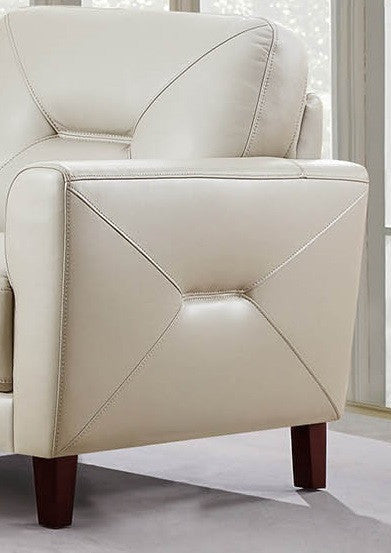 Mavis Leather Loveseat - MJM Furniture