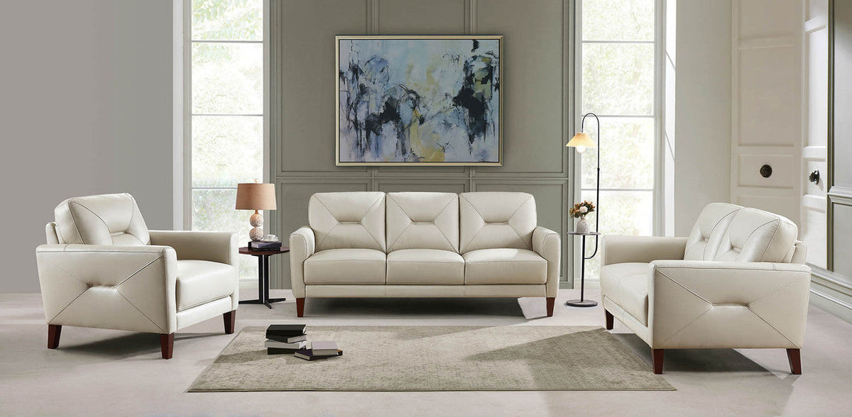 Mavis Leather Sofa Collection - MJM Furniture