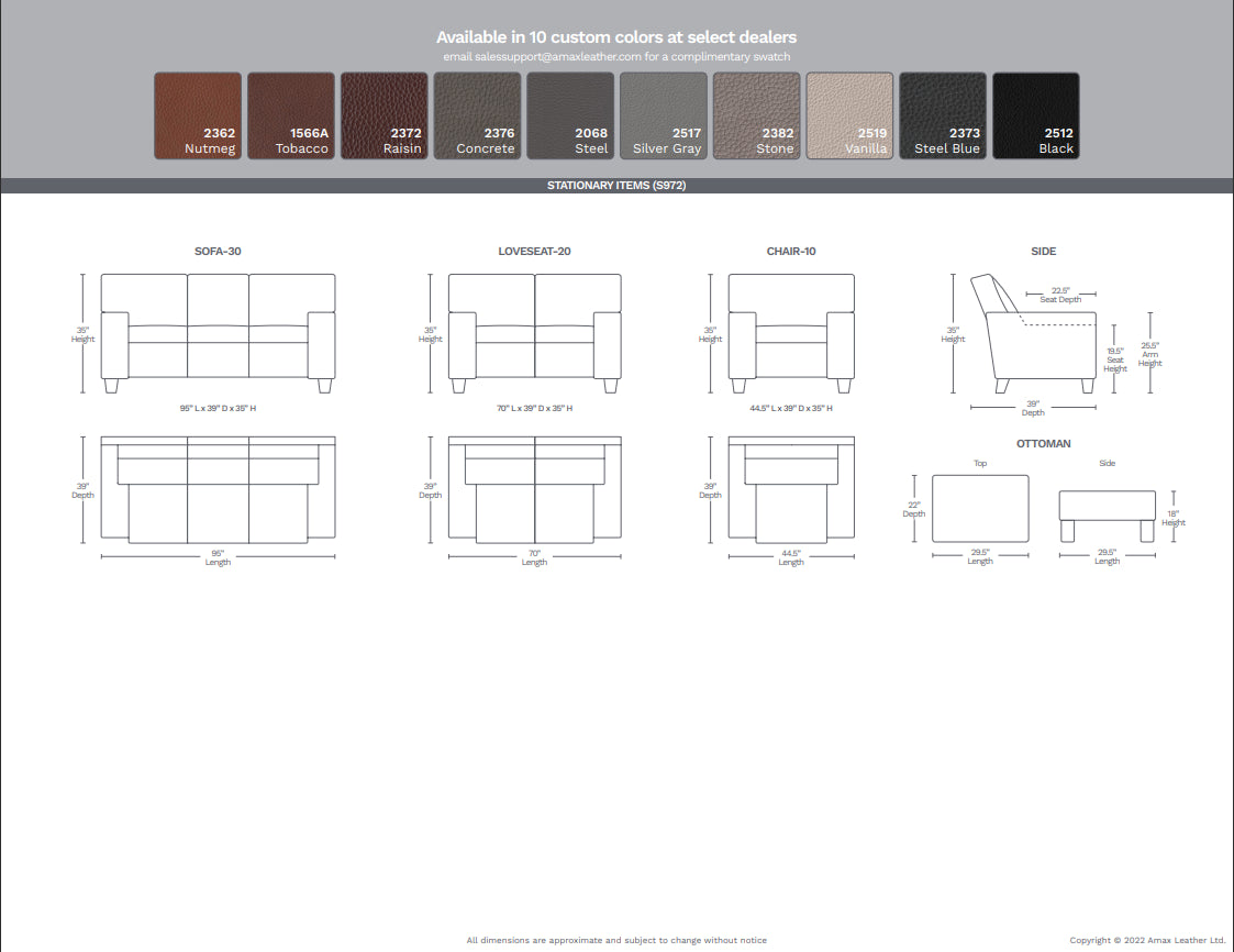 Brookfield Leather Loveseat - MJM Furniture