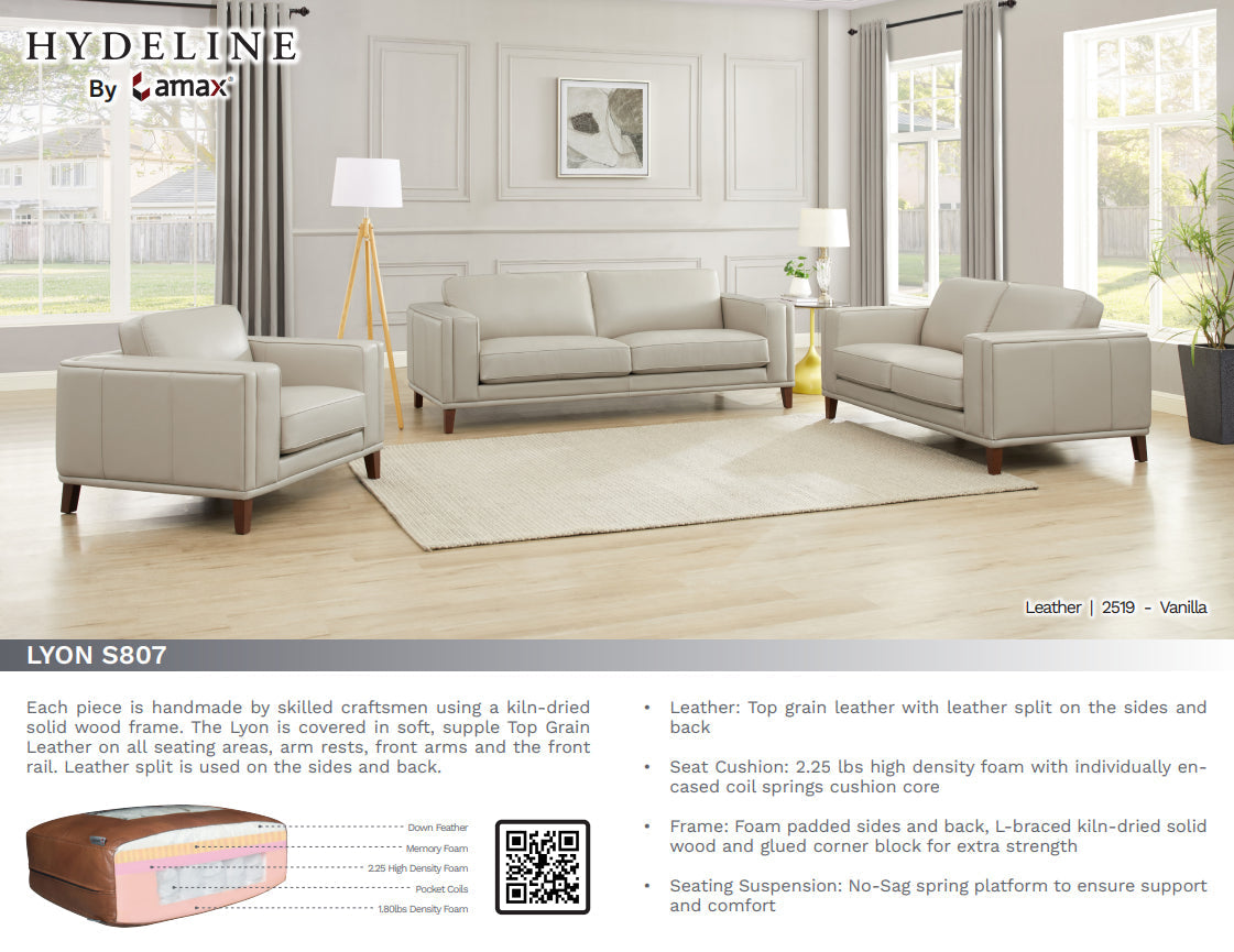 Lyon Leather Sofa Collection - MJM Furniture