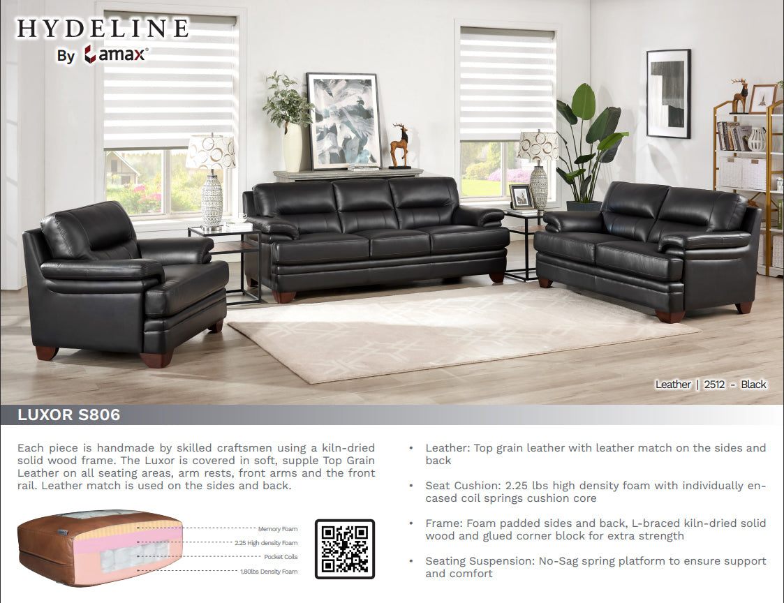 Luxor Leather Sofa Collection - MJM Furniture