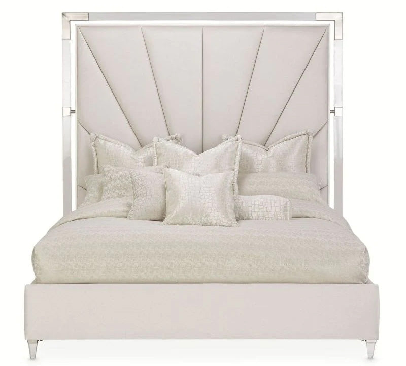 Lanterna Channel Upholstered Bed - MJM Furniture