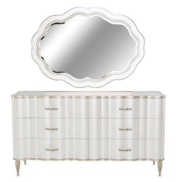 London Place 6 Drawer Dresser & Wall Mirror - MJM Furniture