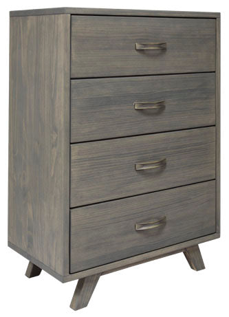 Metro Gray Pine 4 Drawer Chest - MJM Furniture