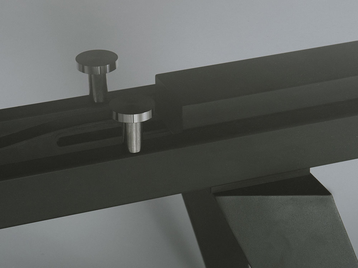 Noire Black Steel Extendable Dining Table - MJM Furniture