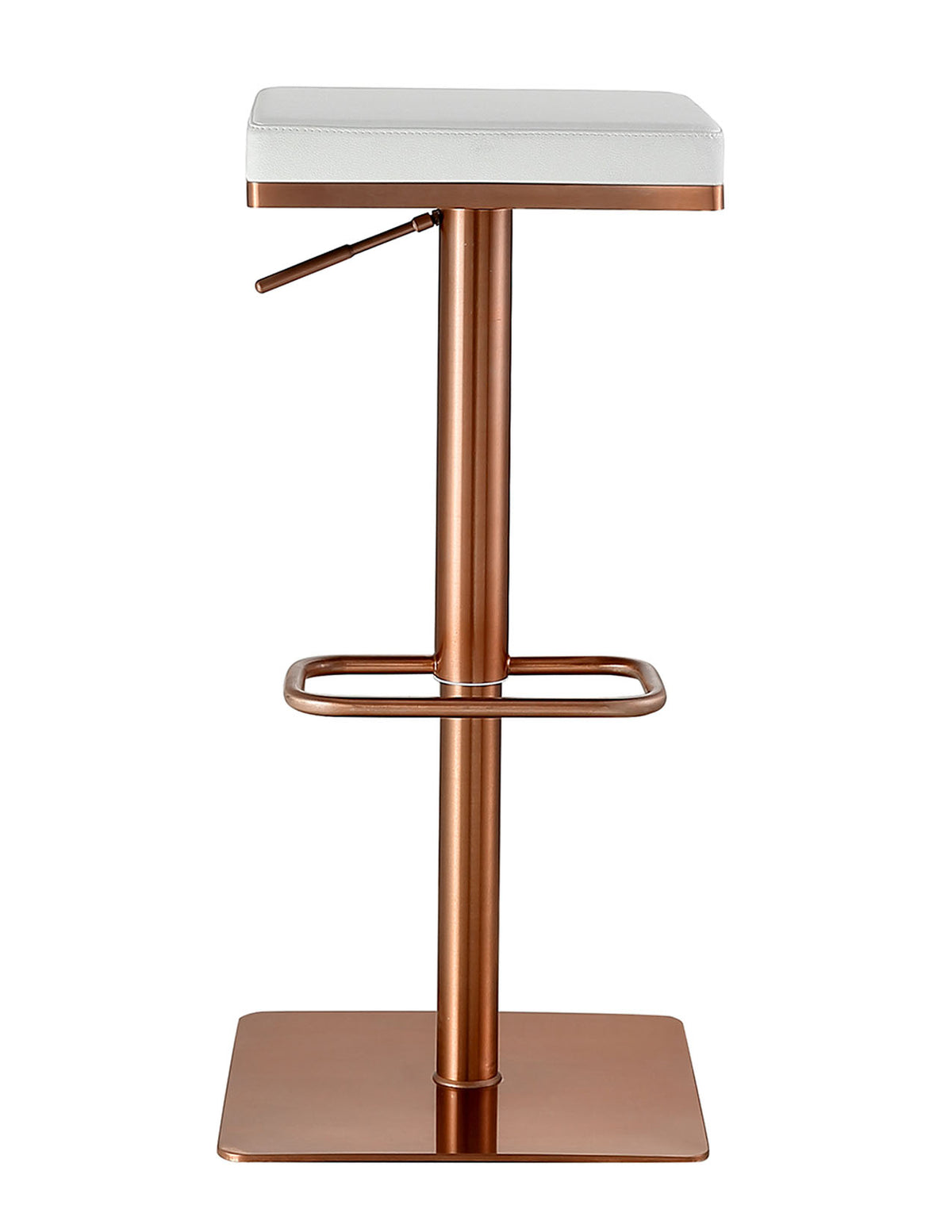 Nolan Rose Gold Adjustable Swivel Barstool - MJM Furniture