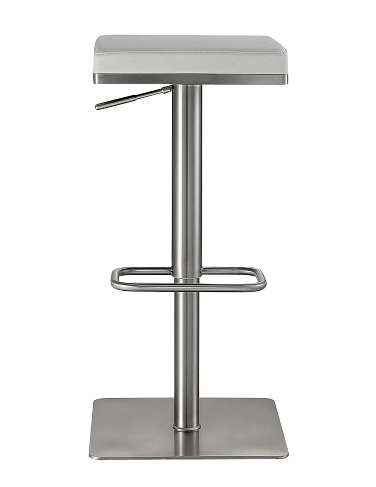 Nolan Ice White Adjustable Swivel Barstool - MJM Furniture