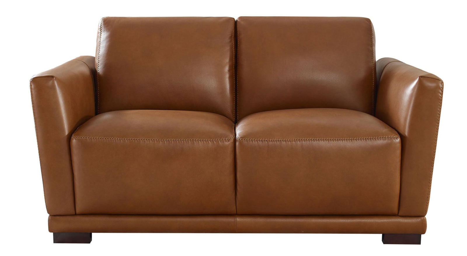 Oslo Whiskey Leather Loveseat - MJM Furniture