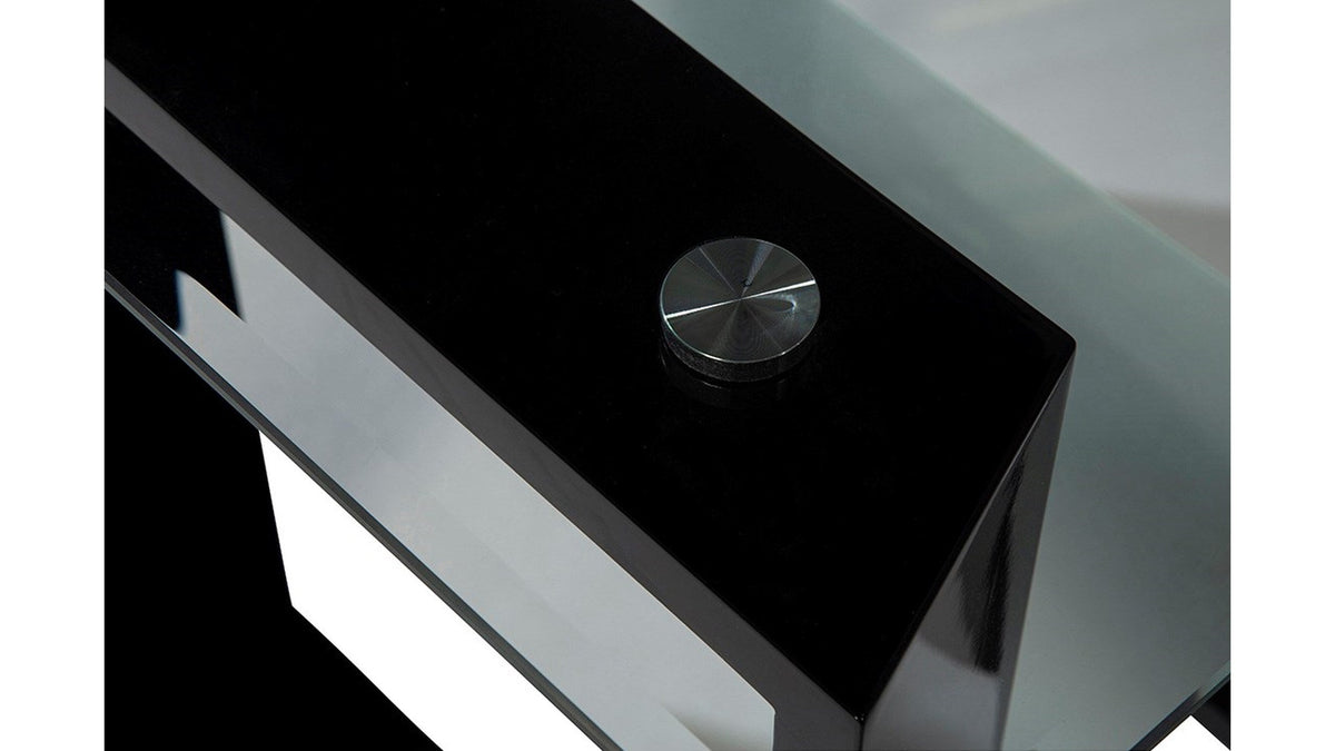 Skye Black End Table - MJM Furniture