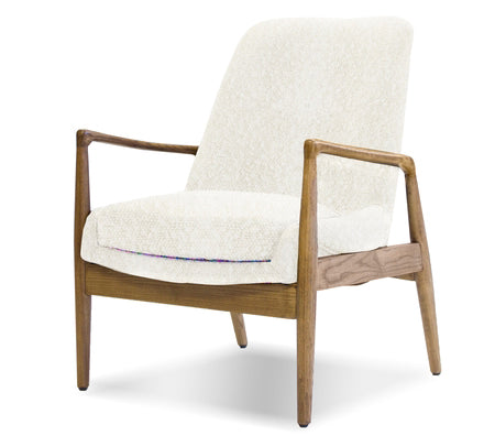 Isaac Cream Bouclé Accent Chair - MJM Furniture