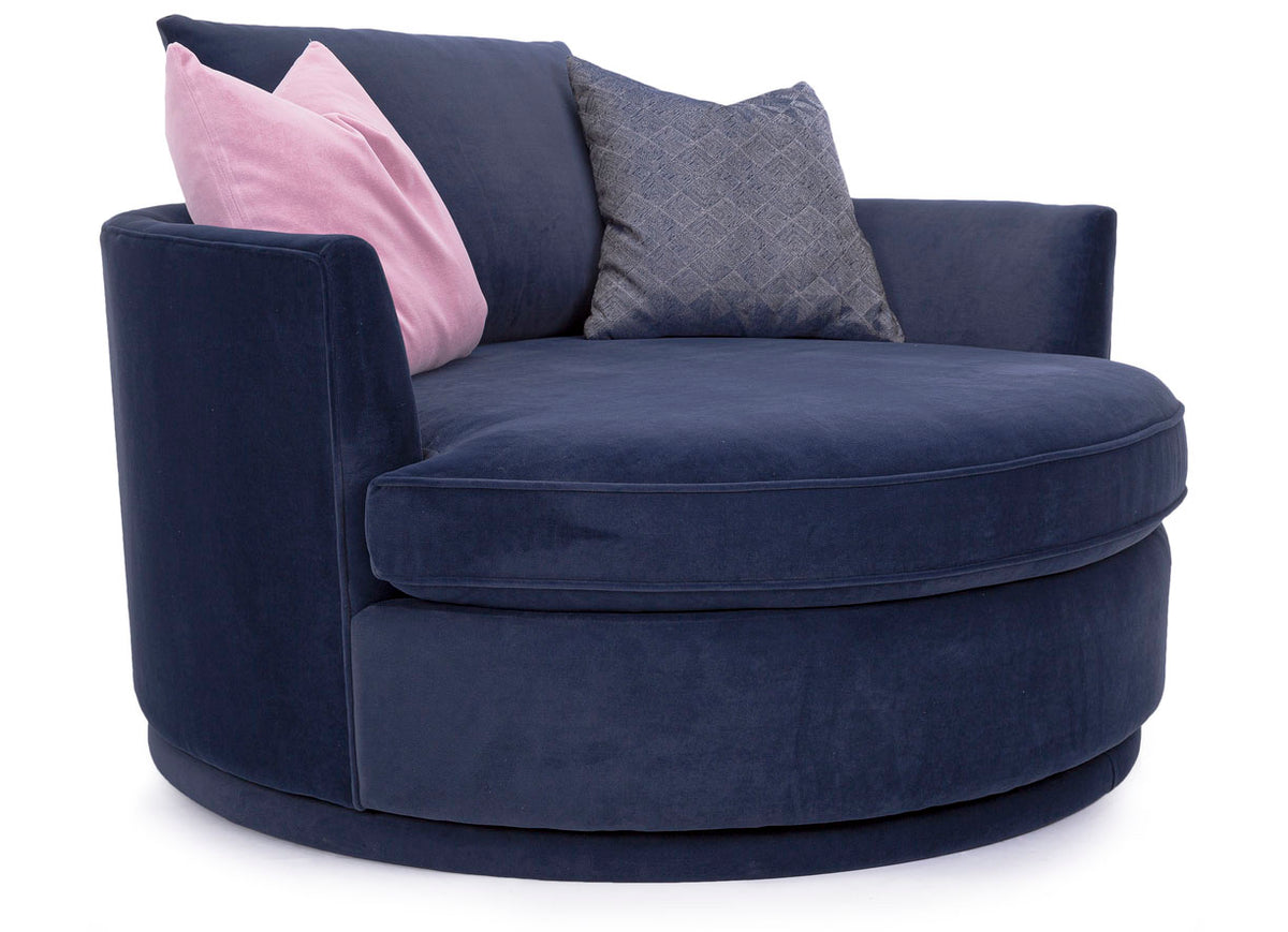 Cosmopolitan 59&quot; Round Swivel Chair - MJM Furniture