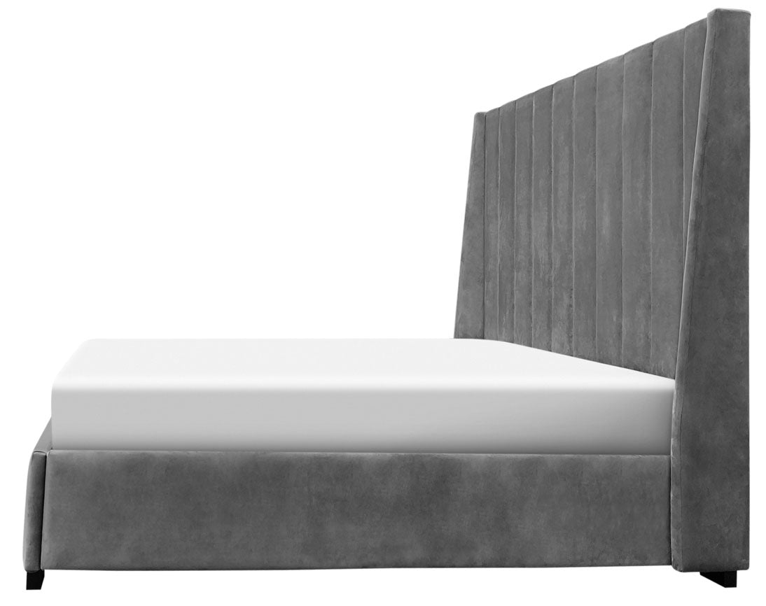 Monarch Channel Upholstered Bed - MJM Furniture