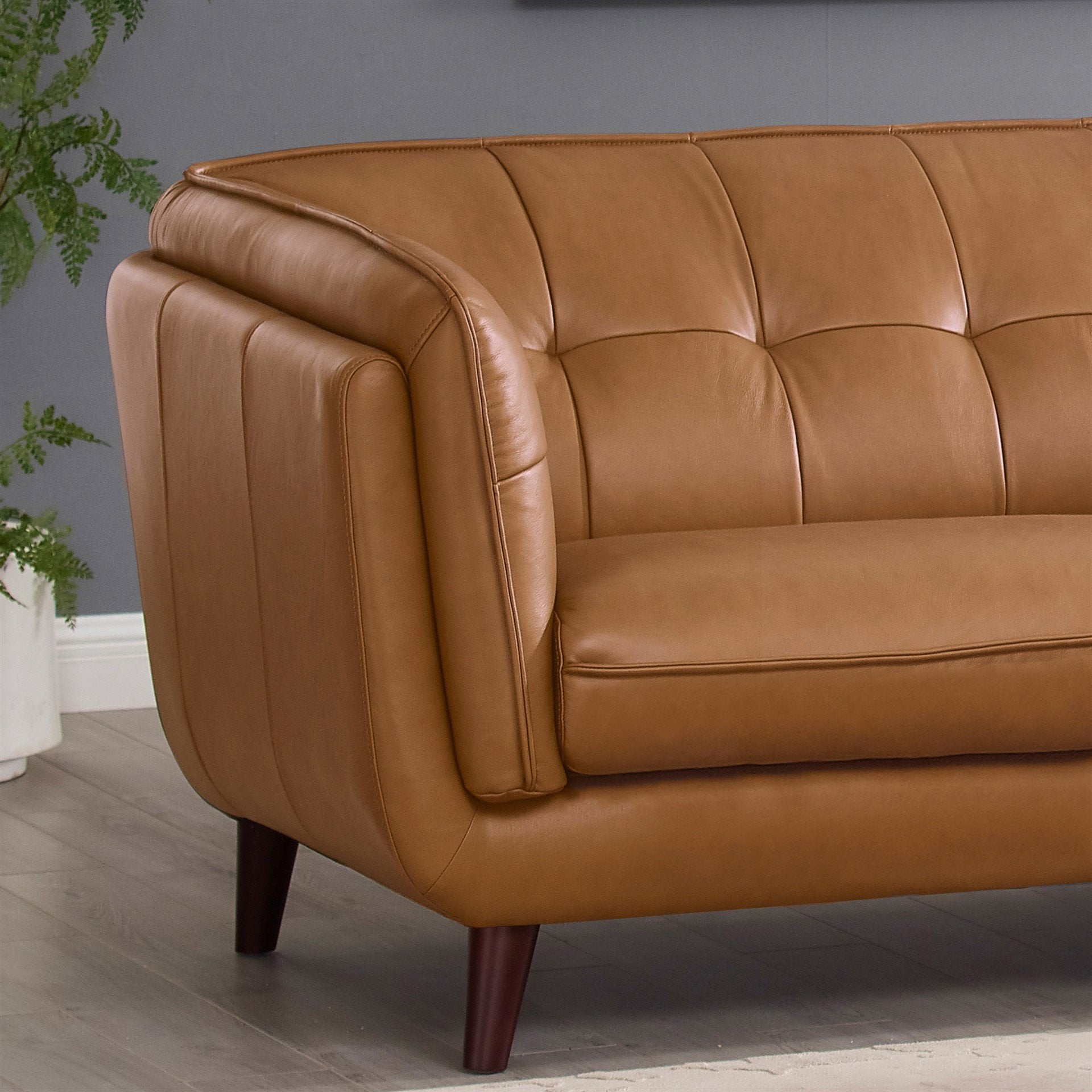 Seymour Cognac Leather Chair - MJM Furniture