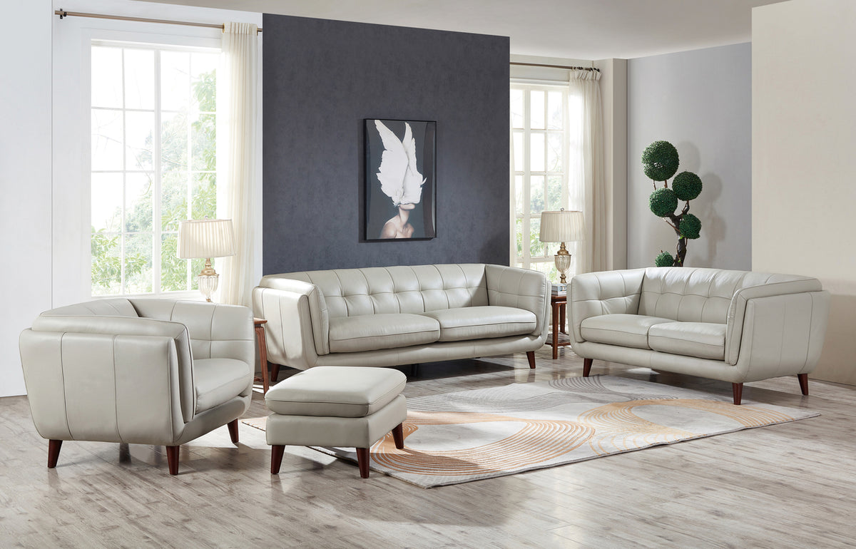 Seymour Ice Leather Sofa - MJM Furniture