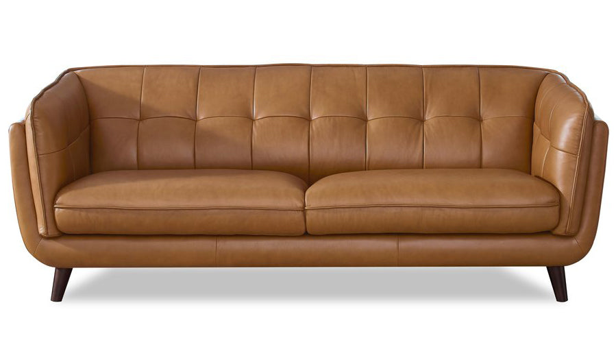 Seymour Cognac Leather Sofa - MJM Furniture