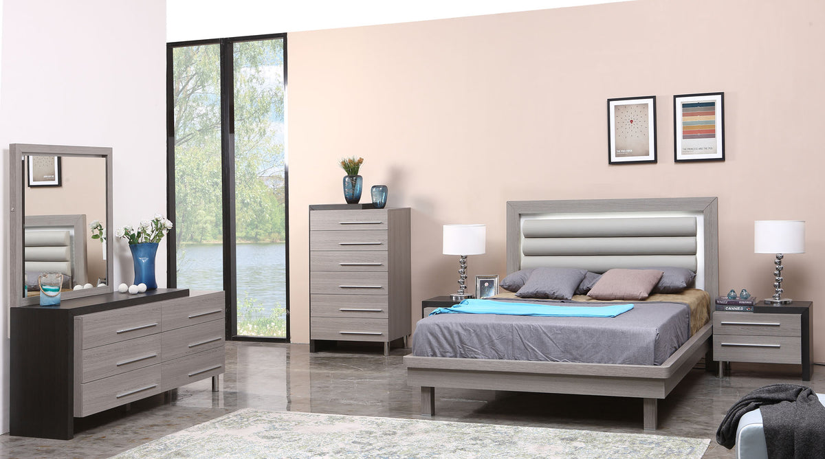 Oceane 6 Drawer Dresser &amp; Mirror - MJM Furniture