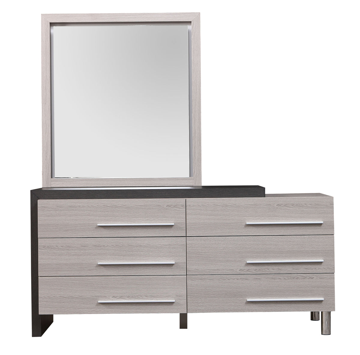 Oceane 6 Drawer Dresser &amp; Mirror - MJM Furniture